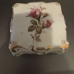 Floral Ceramic Trinket Box